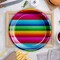 8 Count Bright Fiesta Party Paper Plates for Birthday or Colorful Dinner Events 9"